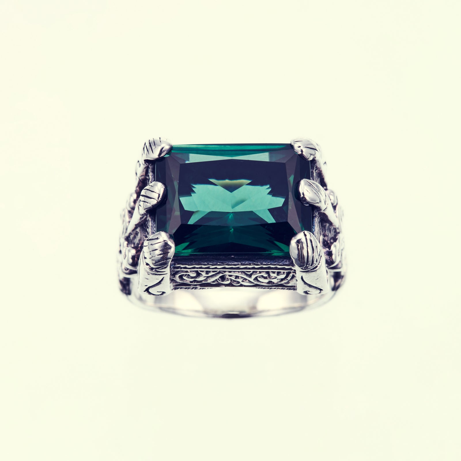 Islamic Ring : L (Green Quartz)｜イスラミック・リング : L（グリーン・クオーツ） – ZOCALO JAPAN  OFFICIAL WEB SITE