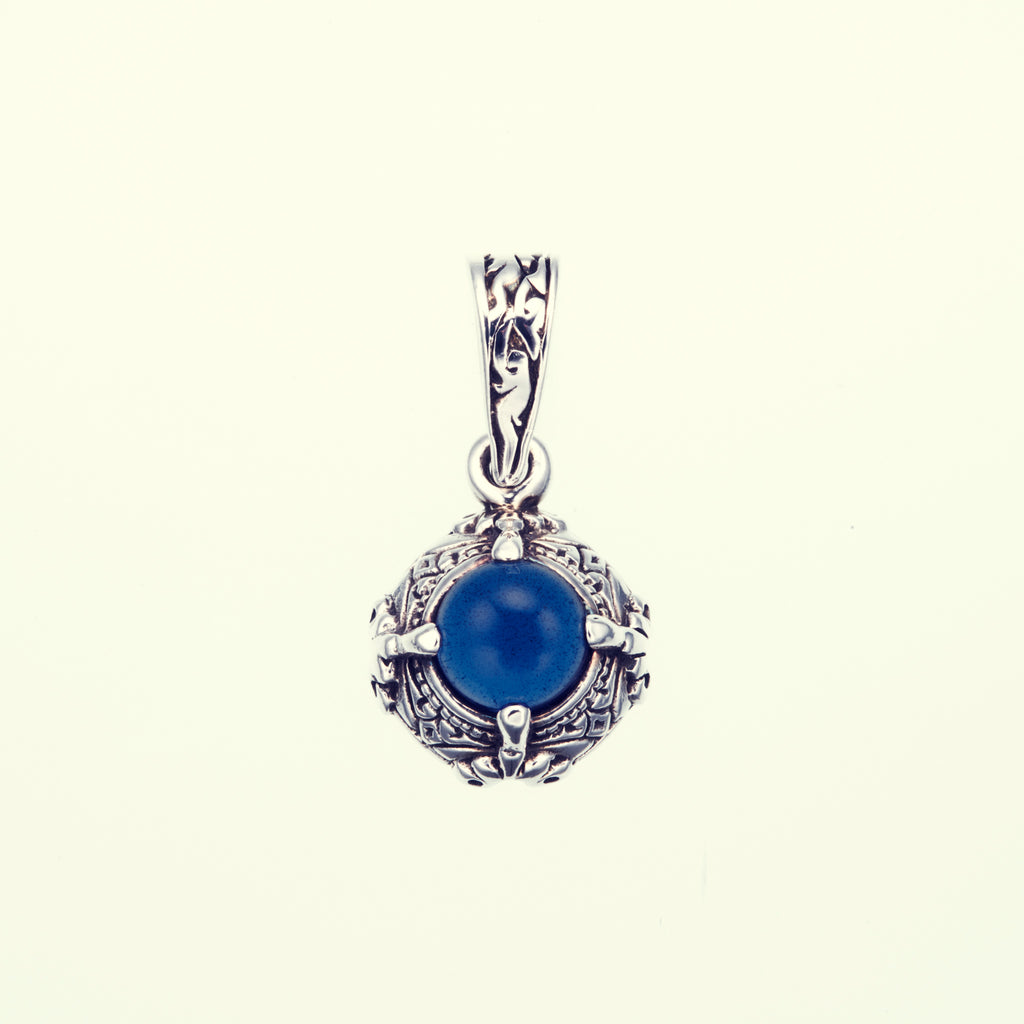 Islamic Round Pendant : S (Sapphire CZ)｜イスラミック