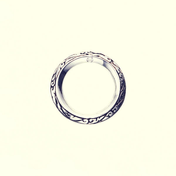 Ivy Ring Pendant : S (White CZ)-ZOCALO.JAPAN