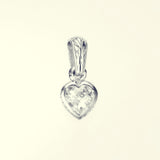 Jeweled Ivy Heart Pendant : L (White CZ)-ZOCALO.JAPAN