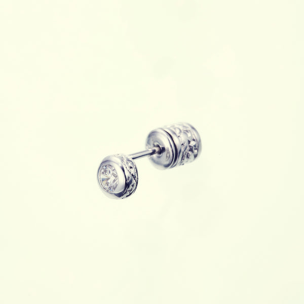 【数量限定】 Ivy Jeweled Round CZ)｜ジュエルド・アイビー (White S : Stud アクセサリー