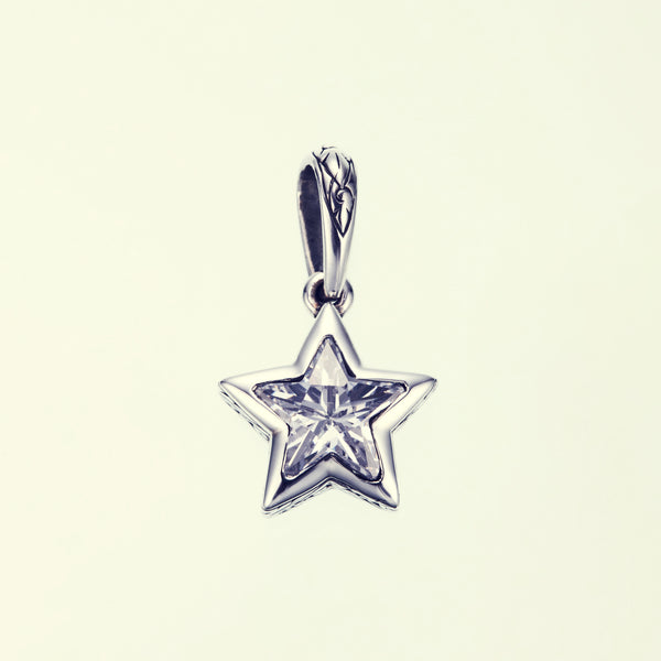 Jeweled Ivy Star Pendant : (White CZ)｜Jeweled Ivy Star Pendant