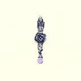 Jeweled Rose Pendant : (Amethyst)-ZOCALO.JAPAN