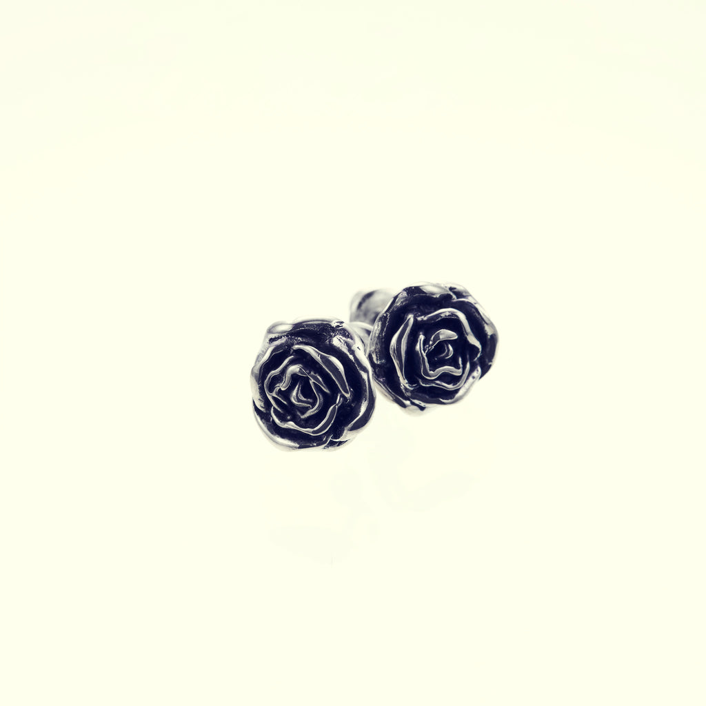 ZOCALO ソカロ ピアス シルバー ローズ バラ 新品未使用 Rose Stud : (M)｜ローズ・スタッド・ピアス (M) 2Pセット