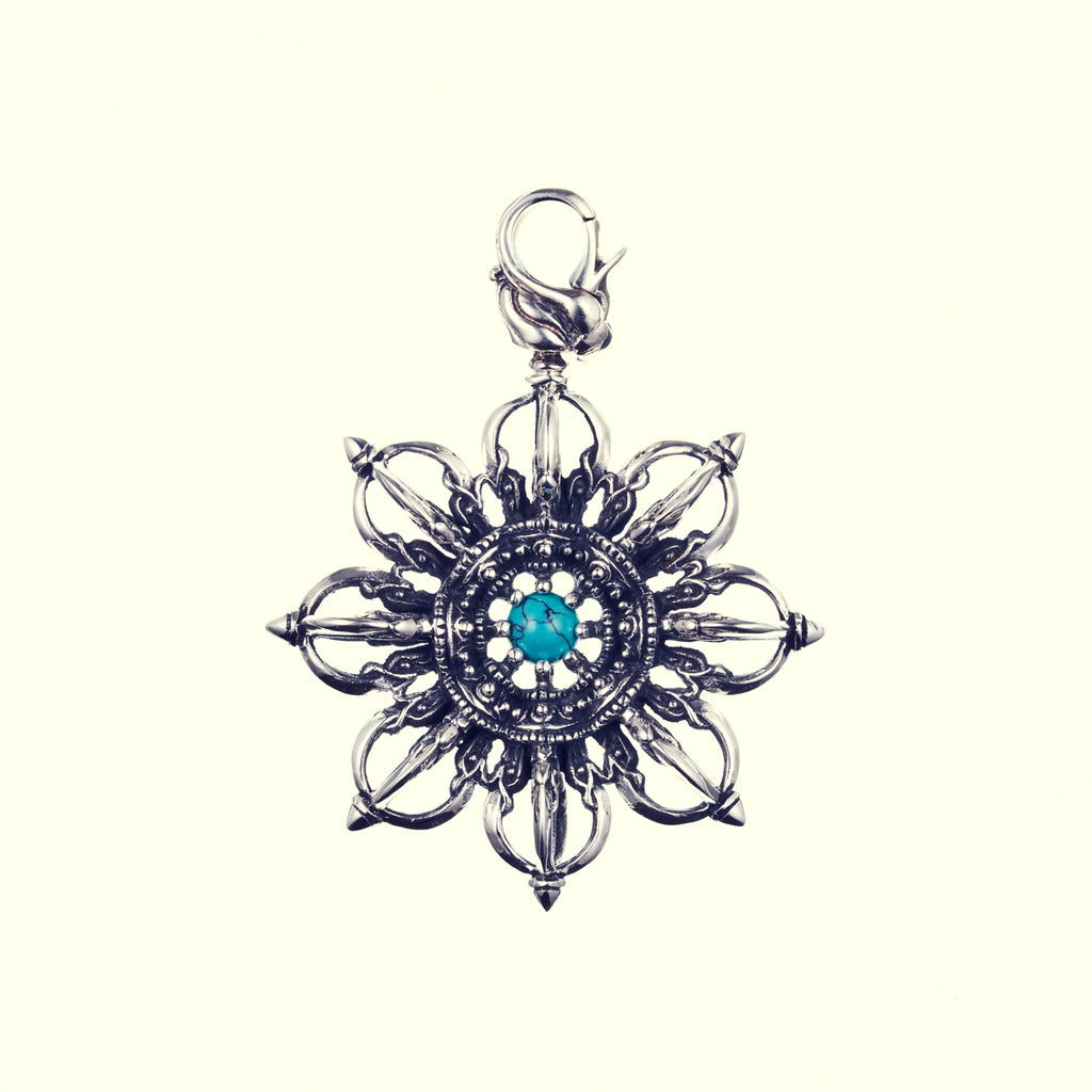 Wheel Dorje : (Turquoise)｜ホイール・ドージェ・ペンダントトップ