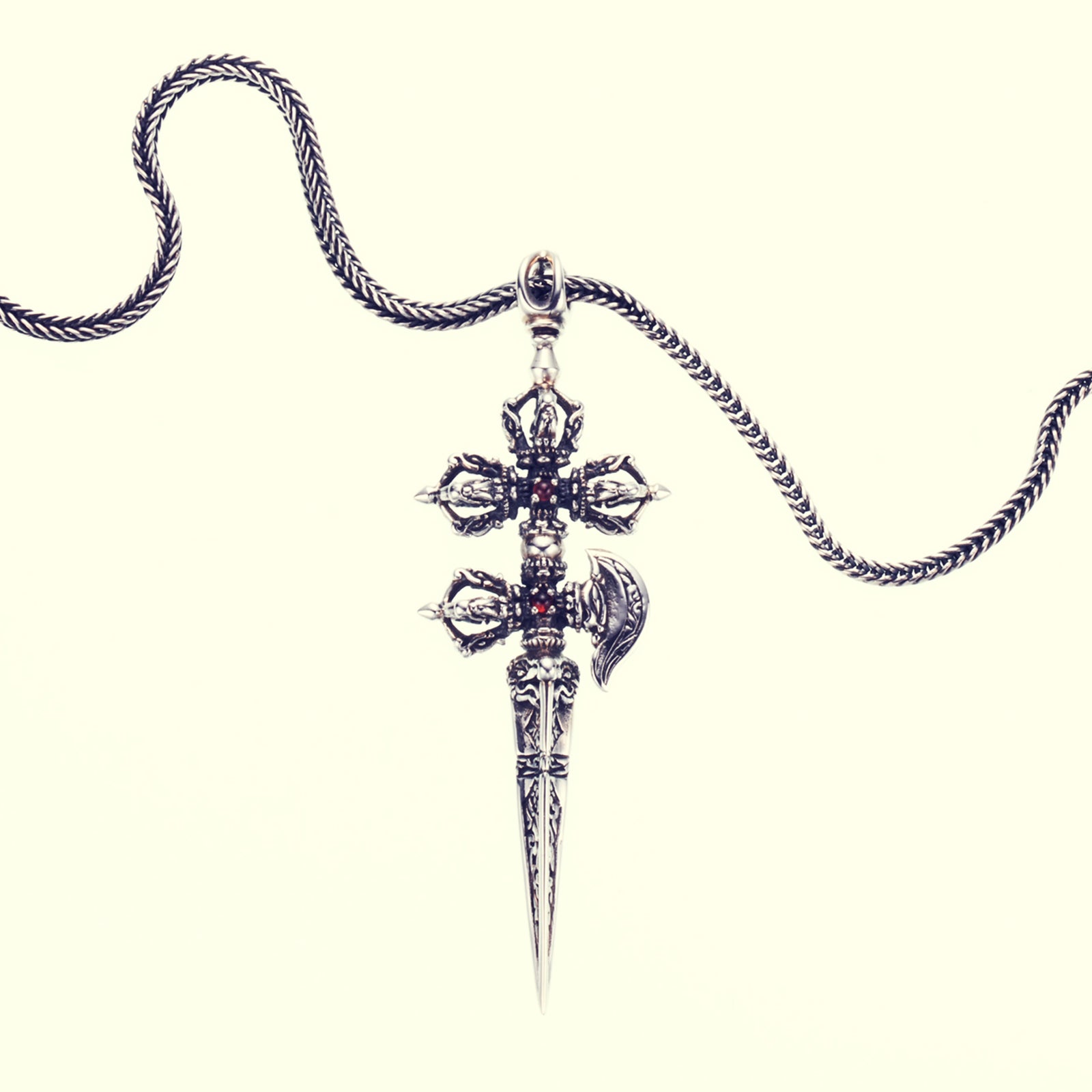 ZOCALO ソカロ｜Bird Double Dorje Kartika Dagger (S) : Garnet