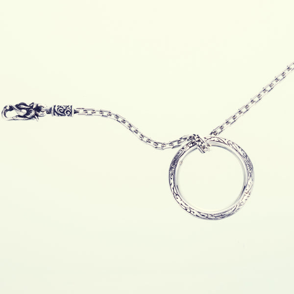 Ivy Ring Pendant L (White CZ) : Necklace Chain Set-ZOCALO.JAPAN