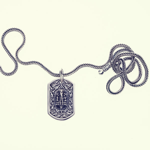 Ganesh Dog Tag : Necklace Chain Set-ZOCALO.JAPAN