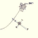 Eye of Providence Cross (White CZ) : Necklace Chain Set-ZOCALO.JAPAN