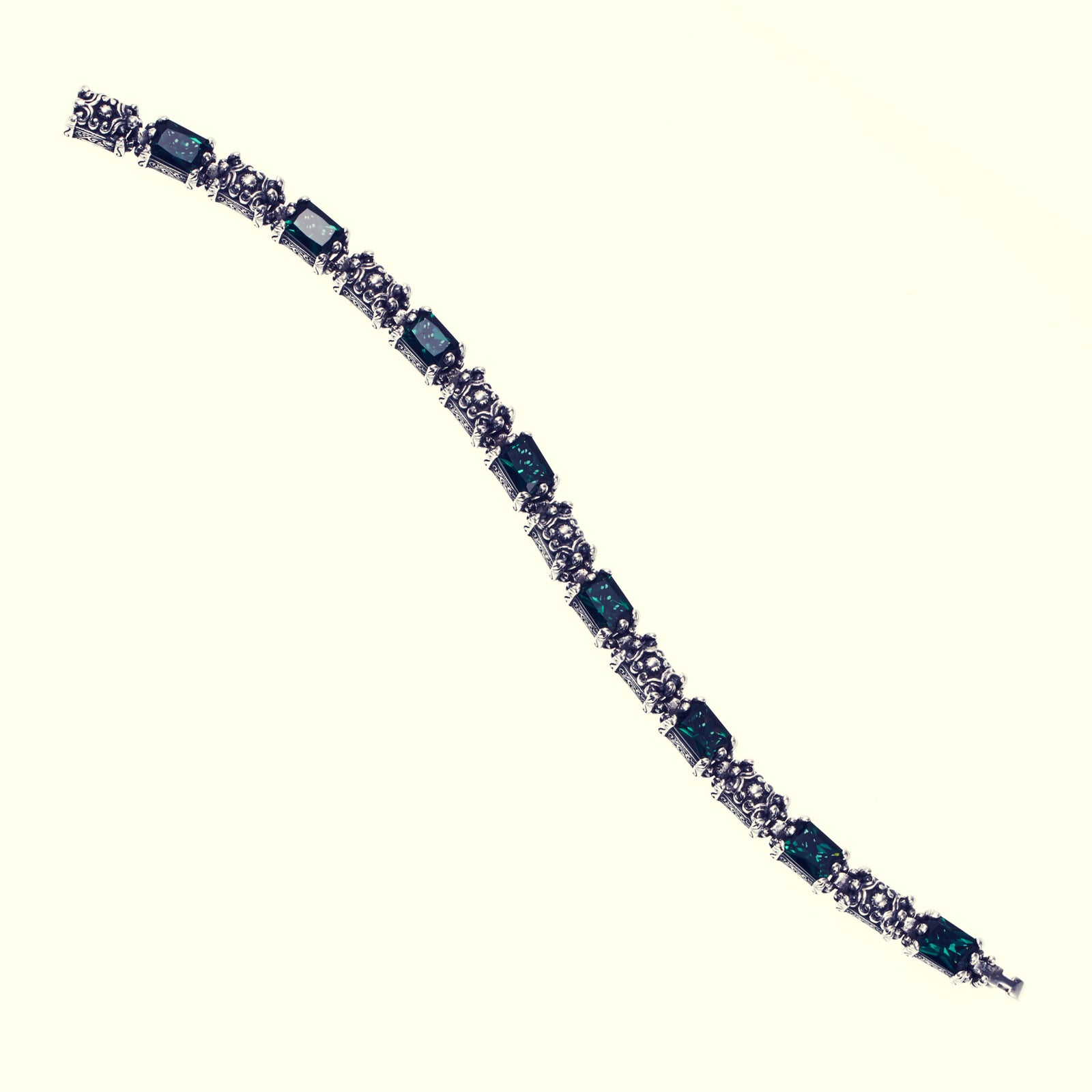 Islamic Bracelet : L (Green Quartz / 18.5cm)｜イスラミック