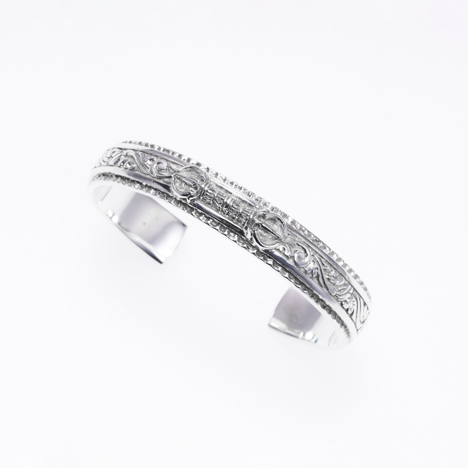 Wide Ivy Bangle (White Finish)｜ワイド・アイビー・バングル 