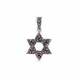 Jewish Star Pendant : S (Garnet)-ZOCALO.JAPAN