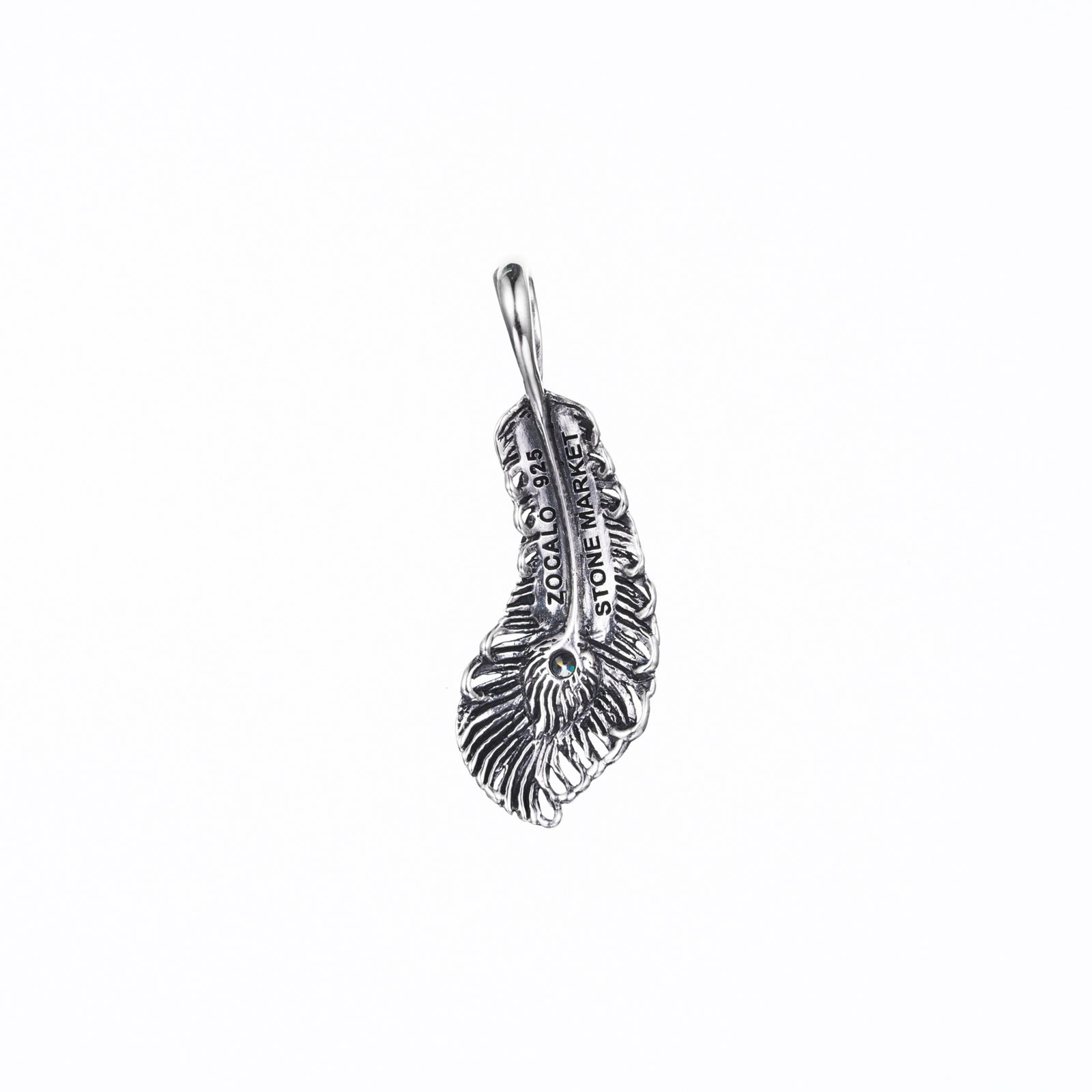 Phoenix Tail Feather Charm : (White CZ)｜フェニックス
