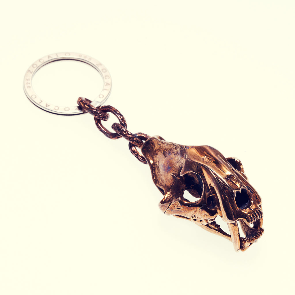 Saber Toothed Tiger Key Holder Bronze｜サーベルタイガー