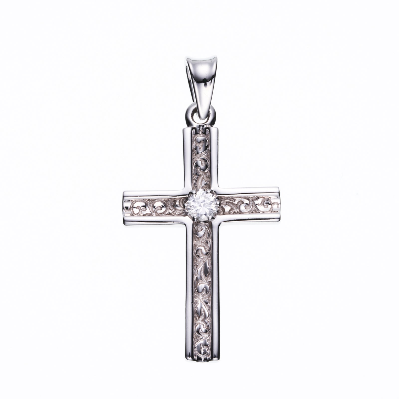 Trench Cross Pendant : L (White Finish| Trench Cross Pendant