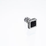 Galuchat Square Ear Stud-ZOCALO.JAPAN