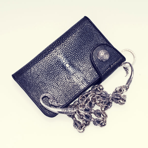 【zocalo】GALUCHAT WALLET : (M) silver925 Galuchat Wallet: (M) | Galuchat Wallet M | – ZOCALO JAPAN OFFICIAL