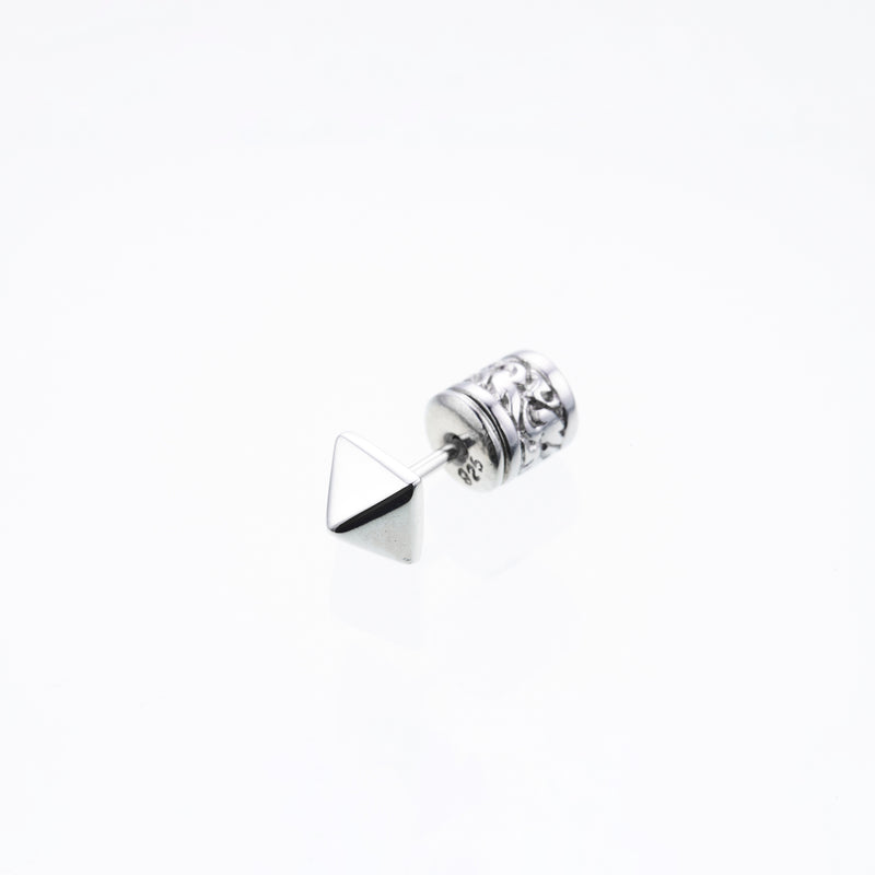 Tiny Pyramid Ear Stud : (Shiny)-ZOCALO.JAPAN