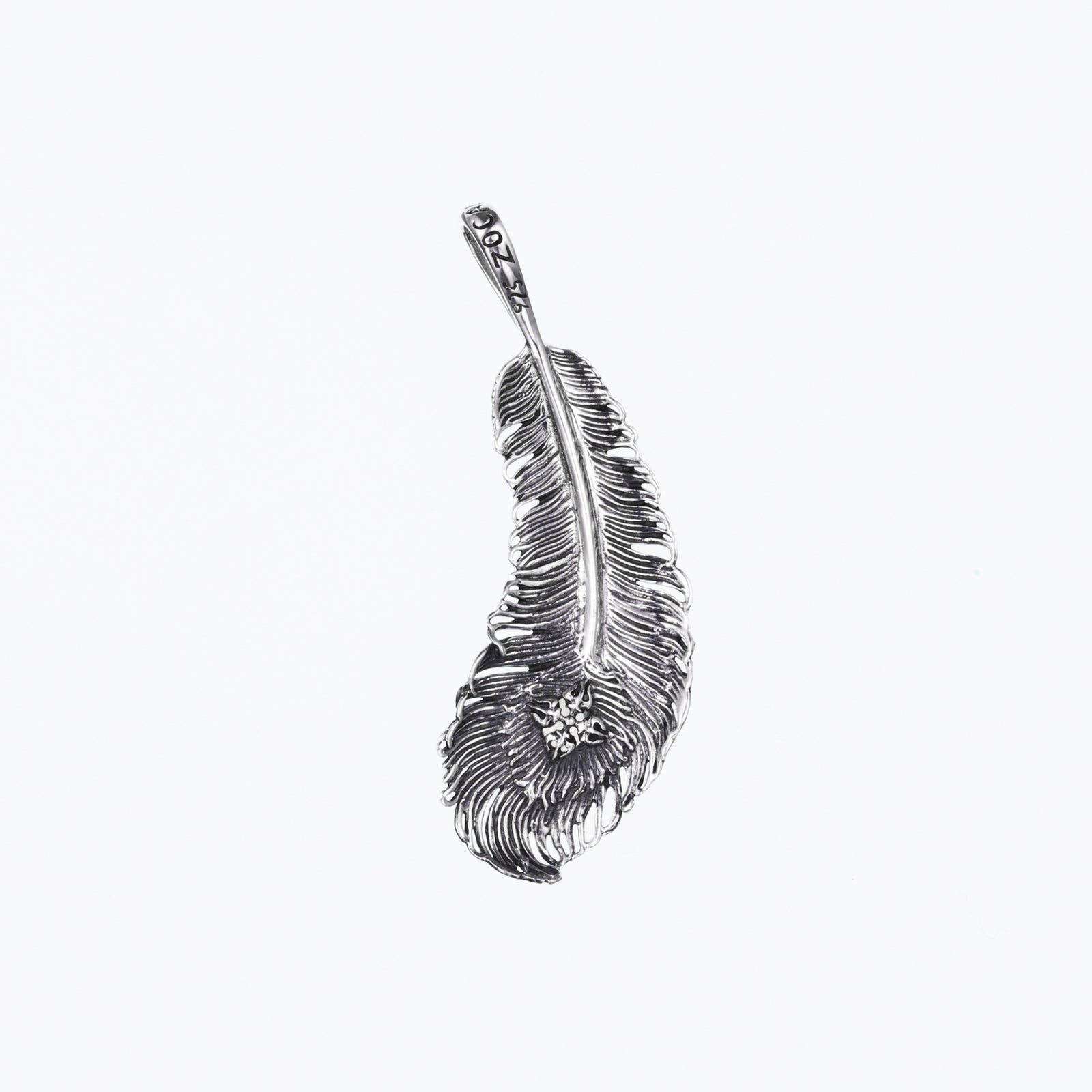 Phoenix Tail Feather Pendant : M (Black Star)｜フェニックス