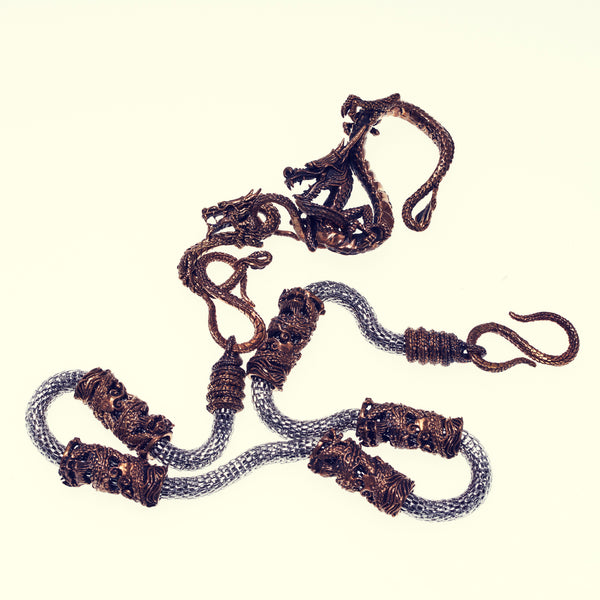 Dragon Wallet Chain : STAINLESS / BRONZE-ZOCALO.JAPAN
