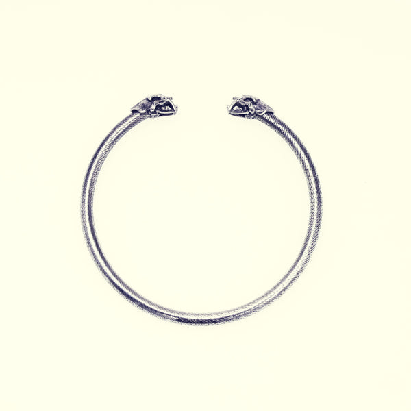 Saber Toothed Tiger Twist Bangle (L)｜サーベルタイガー・ツイスト