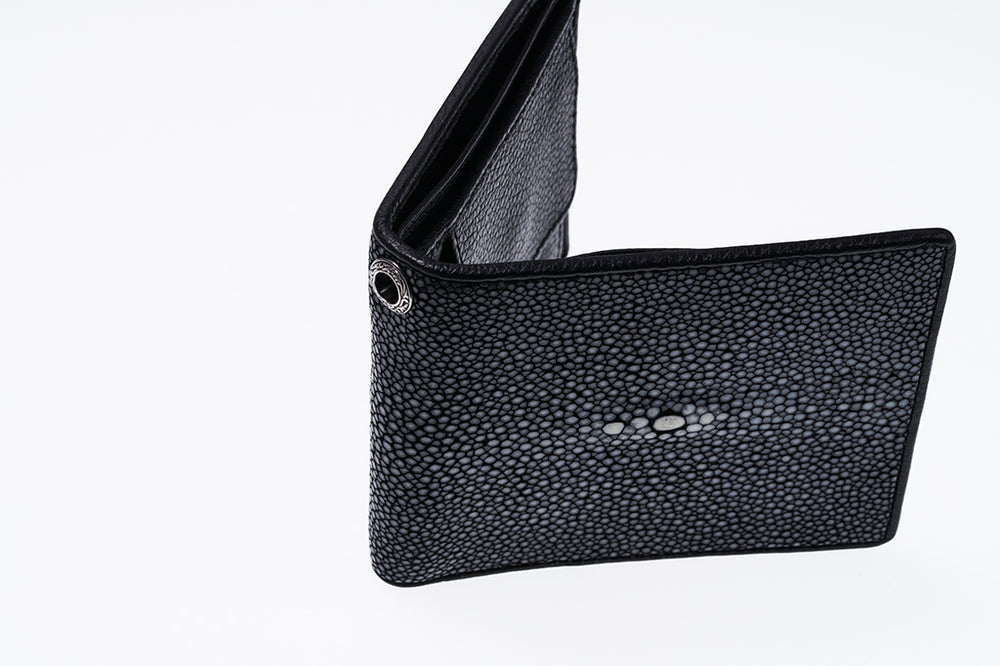 【zocalo】GALUCHAT WALLET : (M) silver925 Galuchat Wallet: (M) | Galuchat Wallet M | – ZOCALO JAPAN OFFICIAL