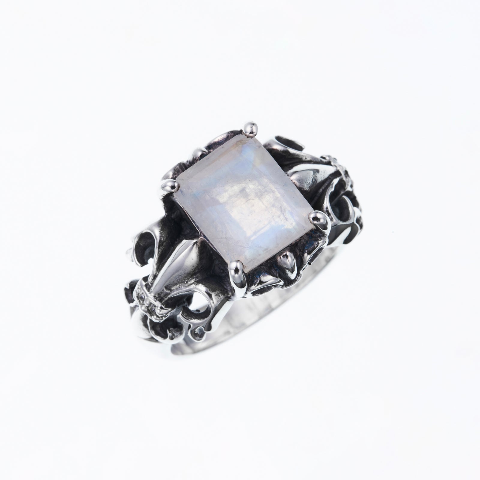 ●日本正規品● Fleur de lis Ring : Rainbow Moonstone｜フルール・ド・リス アクセサリー