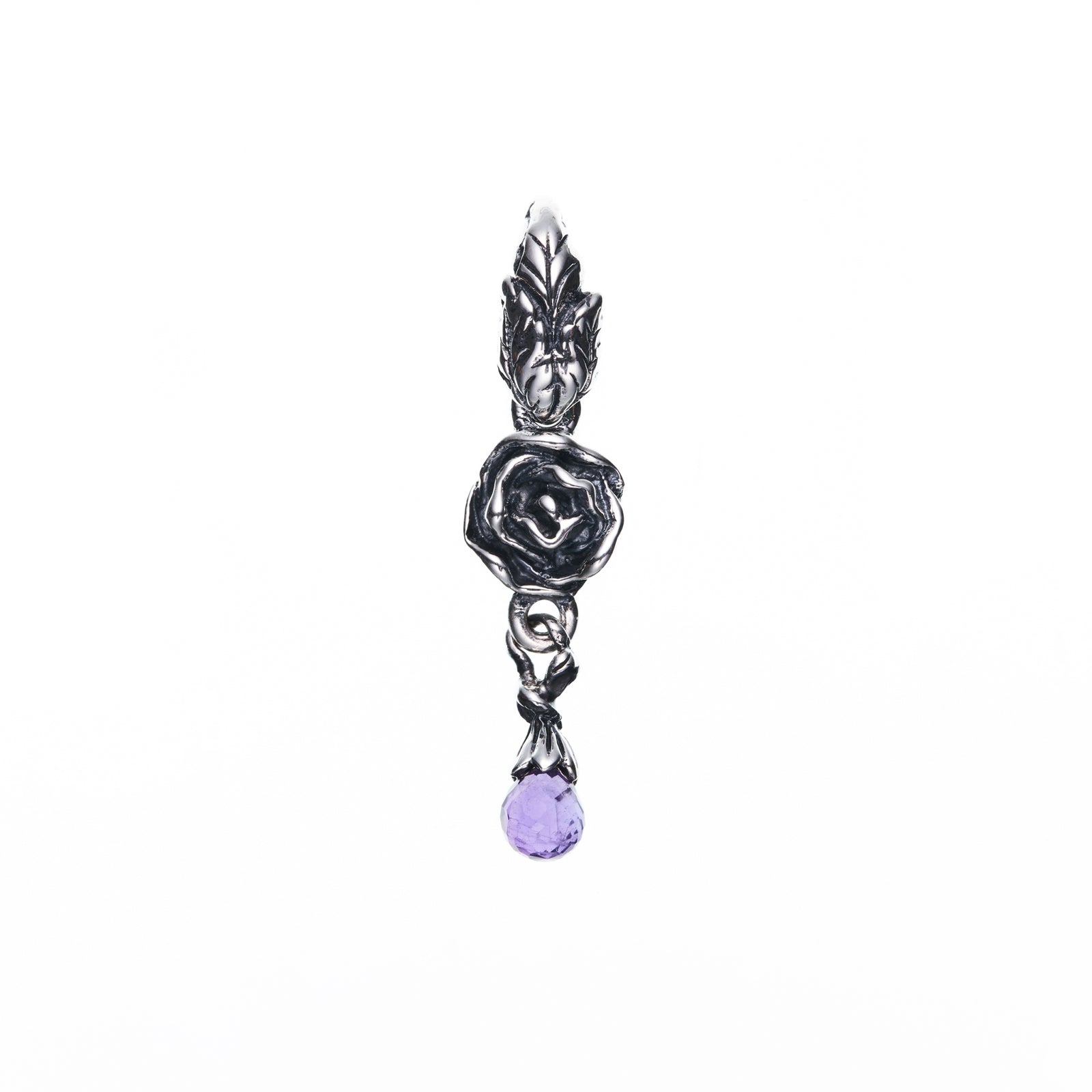 Jeweled Rose Pendant : (Amethyst)｜ジュエルド・ローズ・ペンダント