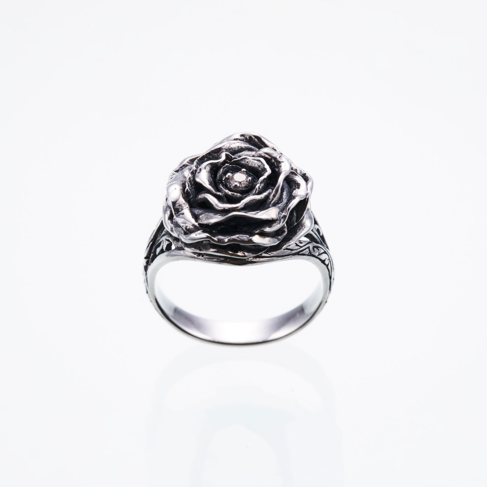 当店だけの限定モデル Ring Rose Elegant : Diamond)｜エレガント・ローズ (White L アクセサリー