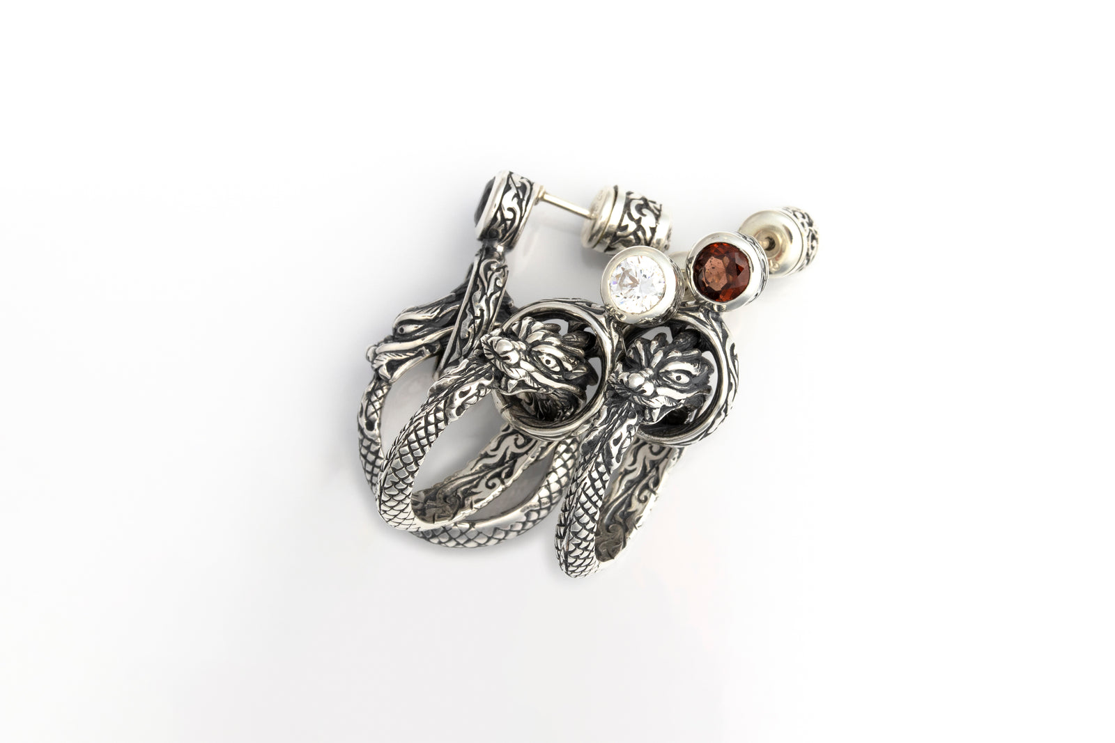 Ouroboros Dragon Stud : (White CZ)|ウロボロス・ドラゴン Ouroboros Dragon Stud : (White CZ)|ウロボロス・ドラゴン