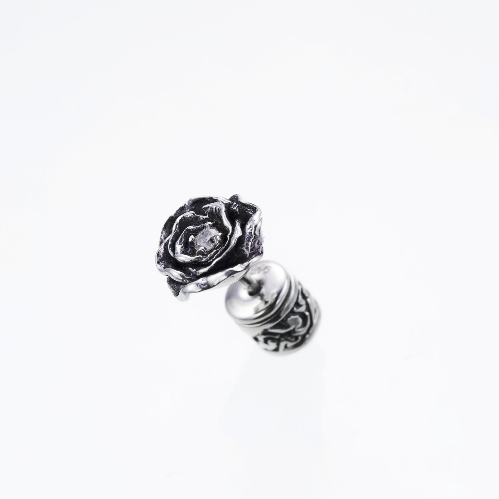 Elegant Rose Ear Stud : (White Diamond)｜エレガント・ローズ