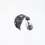 Phoenix Tail Feather Stud : (Blue Diamond)-ZOCALO.JAPAN