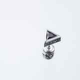 Jeweled Ivy Triangle Stud : (Black CZ)-ZOCALO.JAPAN