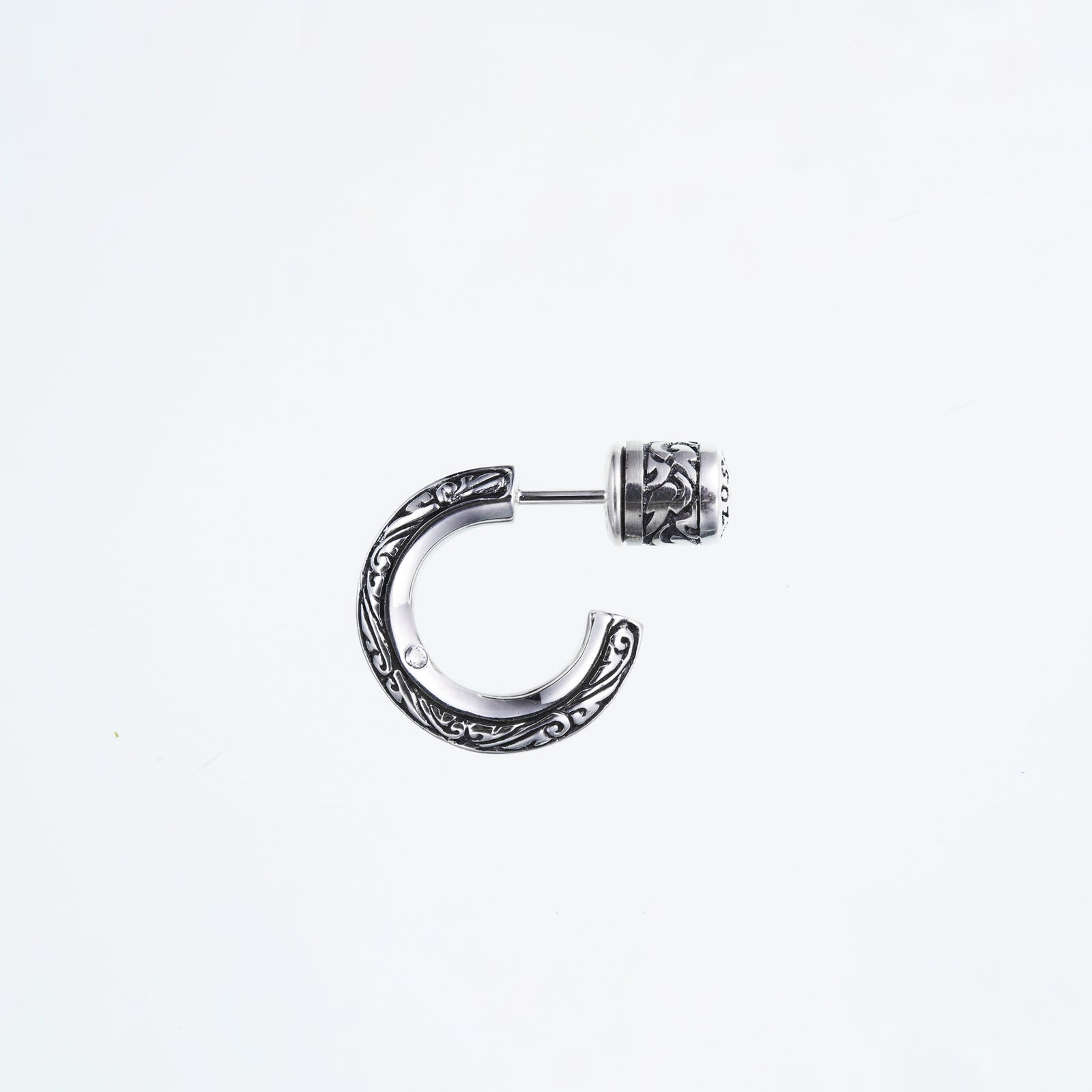 Ivy Ring Stud : (White CZ)｜アイビー・リング・ピアス（ホワイトCZ