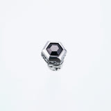 Jeweled Ivy Hexagon Stud : (Black CZ)-ZOCALO.JAPAN