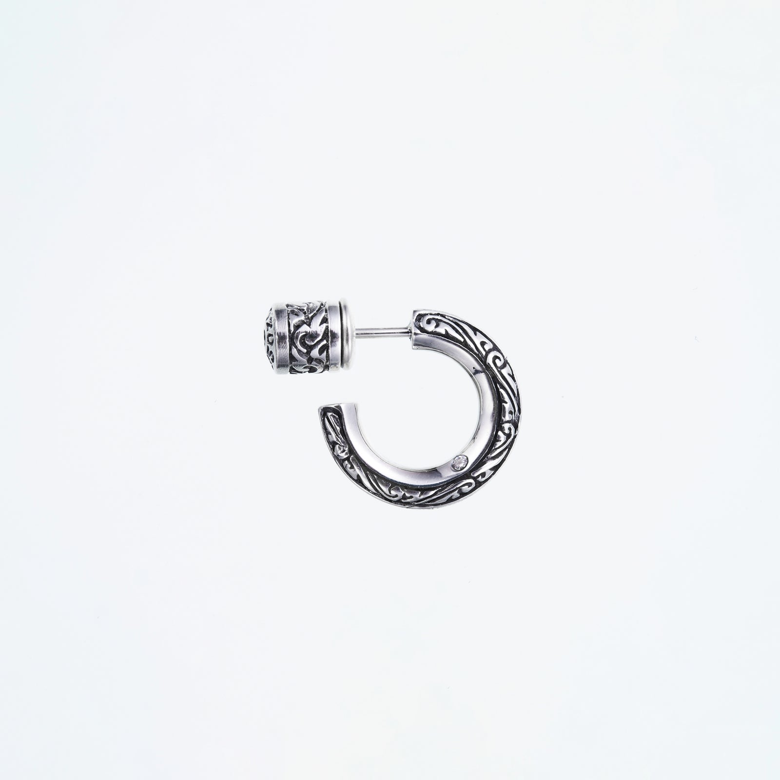 Ivy Ring Stud : (White CZ)｜アイビー・リング・ピアス（ホワイトCZ